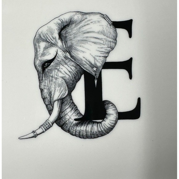 Williams Sonoma Rory Dobner Monogram Elegant Elephant Rectangular Platter Tray - Picture 2 of 7